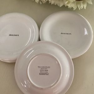 Pottery Barn Coffee House Dessert Plates set of 7